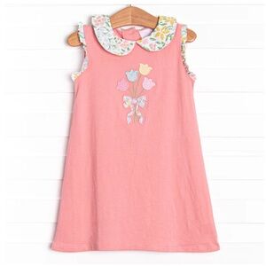 Bouquet Bundles Applique Dress, Pink